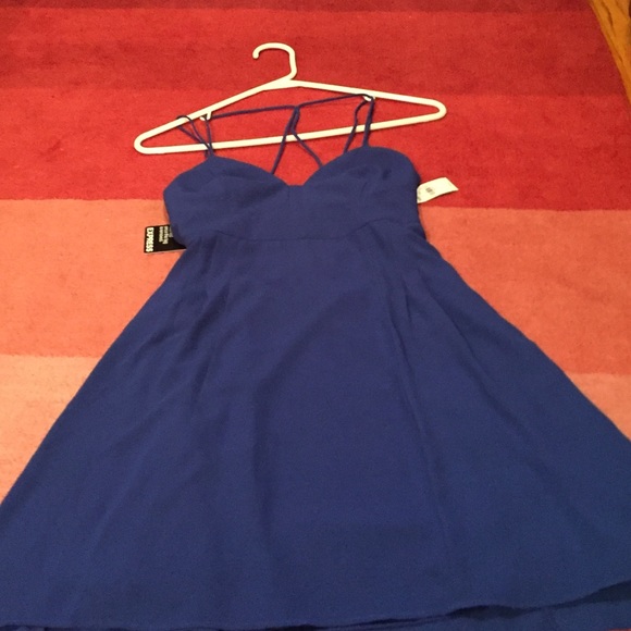 Express Blue Size 2 Dress with Straps