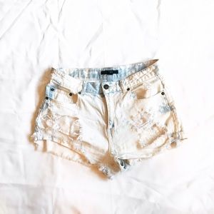 Distressed Denim Shorts