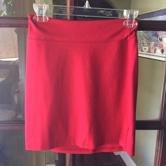 Red skirt