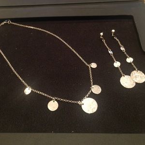 Sterling Silver Necklace and Matching Earrings