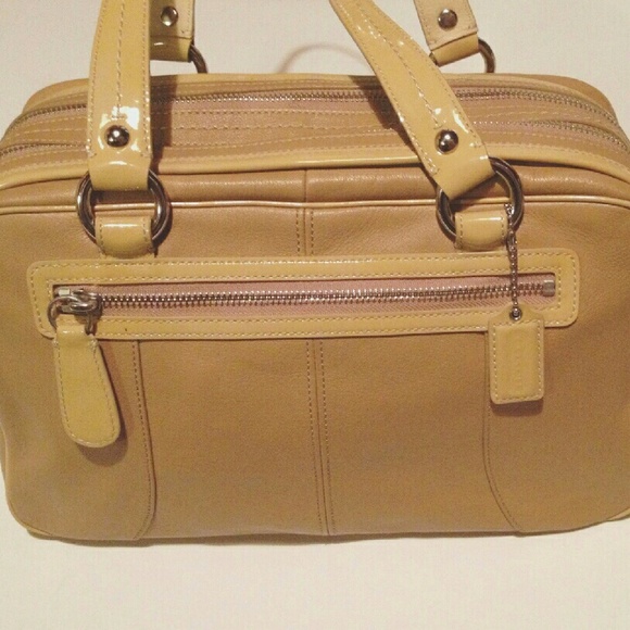 Authentic Beige Coach Bag