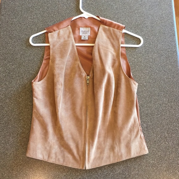 Wilson leather and polyester vest