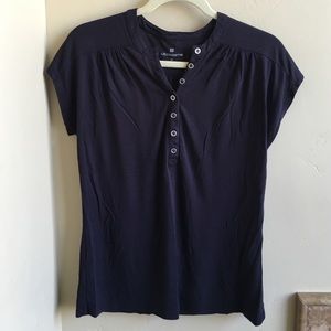 Liz Claiborne Navy Summer Top