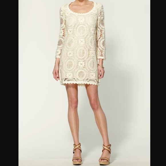 French Connection Lark Rise Lace Crochet Dress