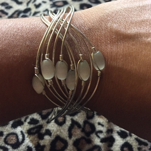 White and silver bracelet