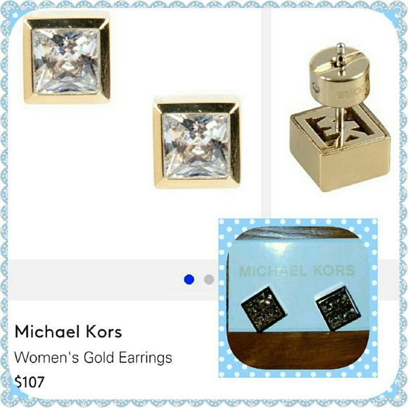 Women's Gold Park Avenue Crystal Stud - Picture 1 of 1