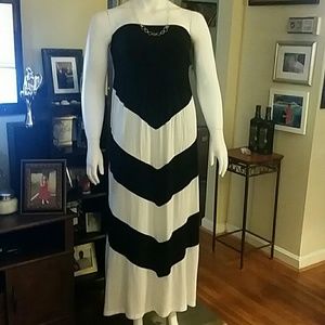 Fun casual strapless dress