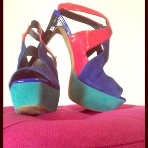 Jessica Simpson Multi Colored Sandals