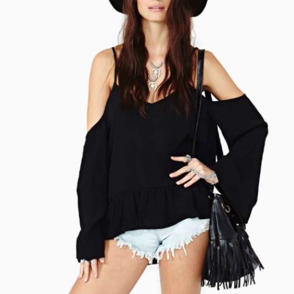 Nastygal Dark Hour Daisy Top