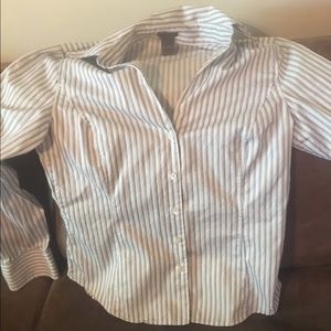 Ann Taylor Striped Blouse