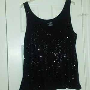 Lane Bryant Sparkly black tank top 22/24