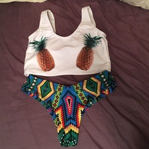Tropical Pineapple Brazilian Bikini