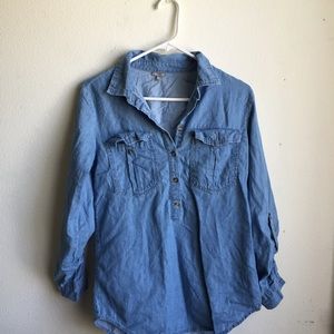 Blue jean button up