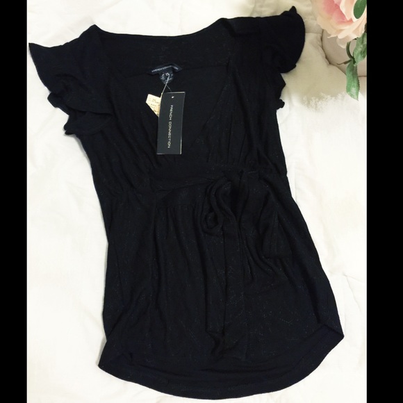 NWT French connection black bowl cocktail top