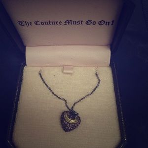 Juicy couture Purple Heart necklace