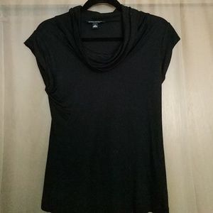 Banana Republic black cowl neck t-shirt