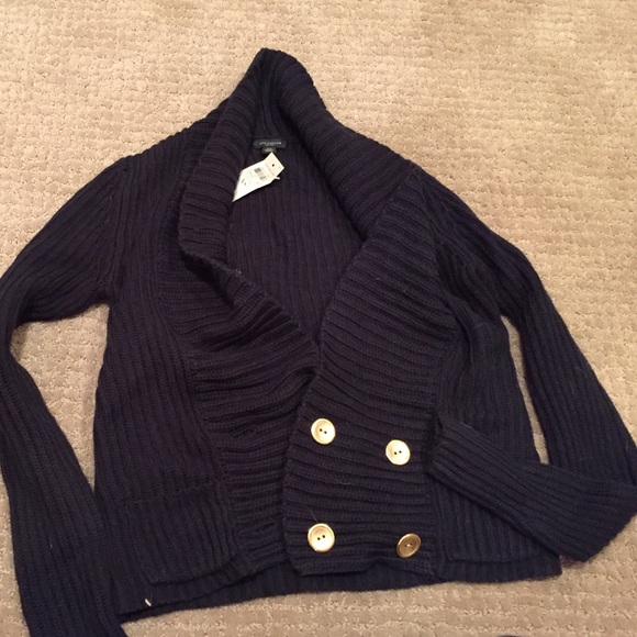 NWT Ann Taylor Navy blue sweater