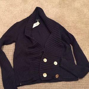 NWT Ann Taylor Navy blue sweater