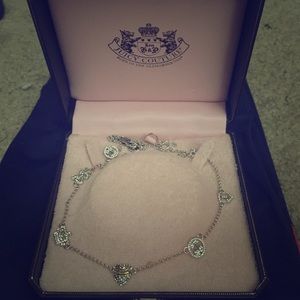Silver juicy couture necklace