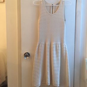 Madewell White Ribbed Dress Sz XS