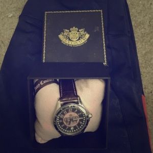 Juicy couture leather crown watch
