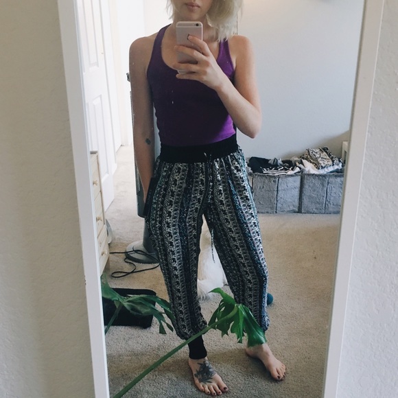 Elephant print Boho Joggers