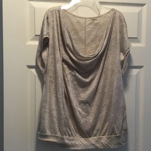 Off white top with glitter accent