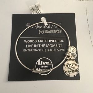 Live in the Moment Alex and Ani Bracelet. Has tags