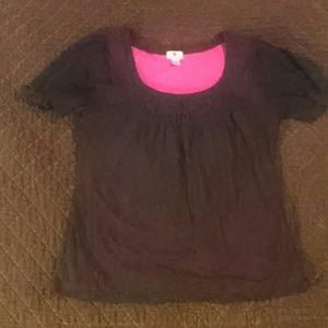 Worthington black lace blouse