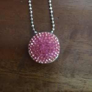 Pink Swarovski necklace
