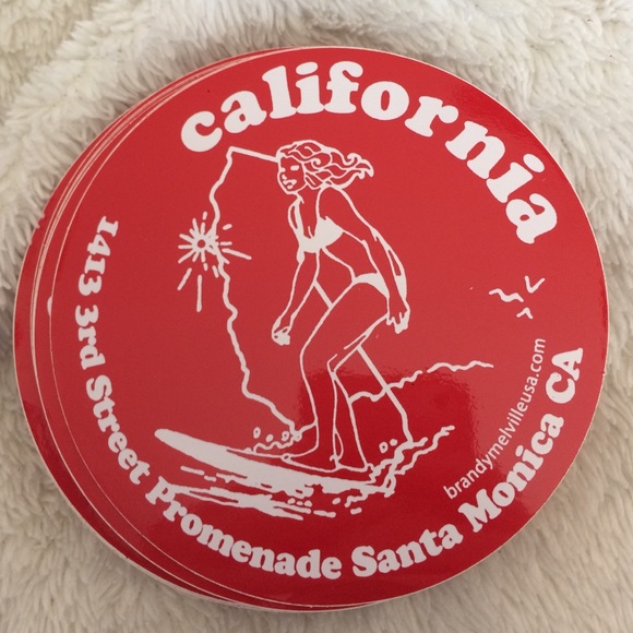 Brandy Melville Surfer girl sticker