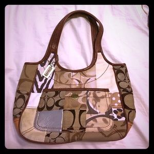 Authentic Coach patchwork handbag