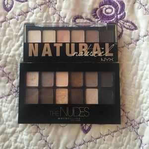 BUNDLE Maybeline nudes & NYX Natural palettes