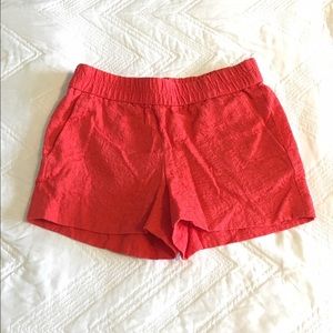 J. Crew Floral Jacquard Boardwalk Pull-On Shorts