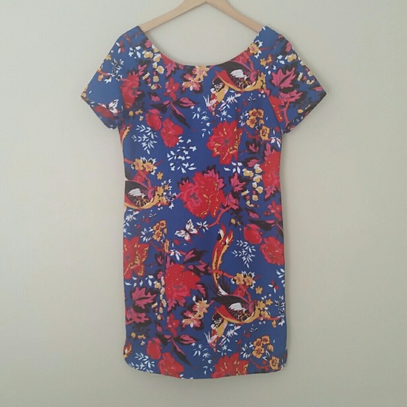 Sale!  Short sleeve bright floral dress