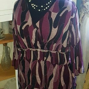 ⓟⓛⓤⓢLong knit blouse