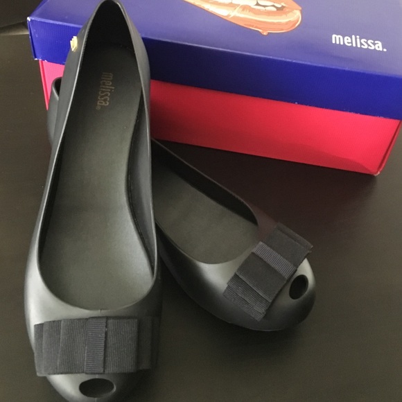 Melissa black Flats (authentic) (jelly shoes)
