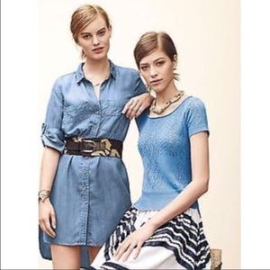 {anthropology}Knitted short sleeves sweater {anthropology}Knitted short sleeves sweater