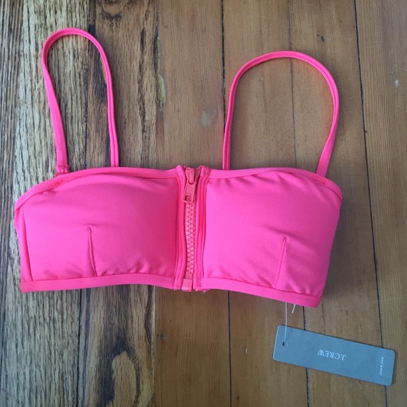 NWT J Crew Pink Bikini Top Never Worn XXXS
