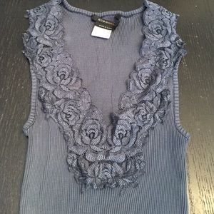 Bcbg xs/s lace tank top