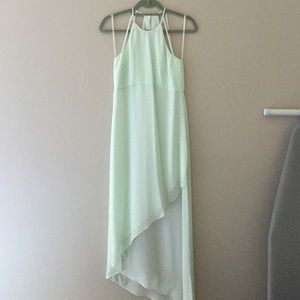 BCBGeneration Light Mint Asymmetrical Cut Dress