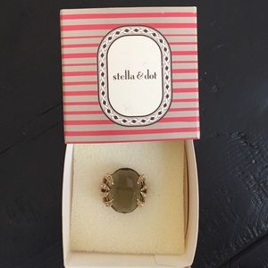 Aurora cocktail ring - smoky
