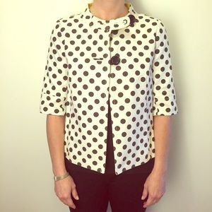JCrew polka dot jacket