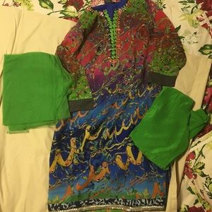 Traditional Indian pajami suit