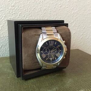 Michael Kors two-tone watch.