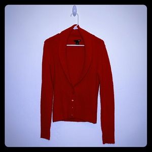 H&M Red "Grandpa" Sweater