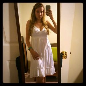 White Classic Summer Dress