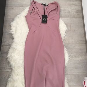 Boohoo Leanne cut out detail midi dress!