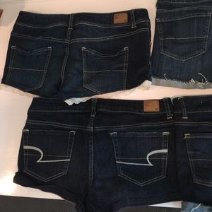 American Eagle Lot of 5 pair denim shorts size 12