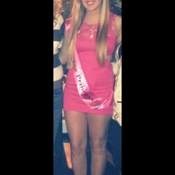 Hot Pink mini dress! - Picture 3 of 4